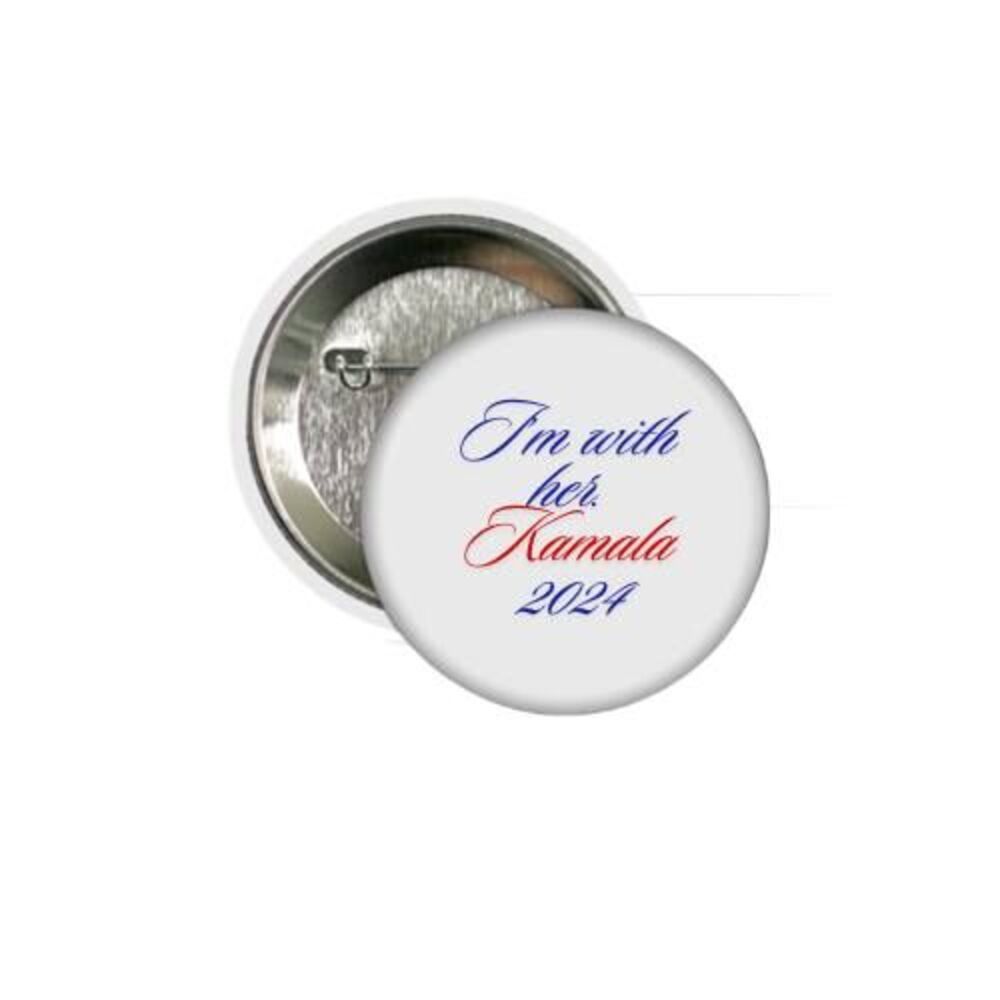 I'm with her. Kamala 2024 Button